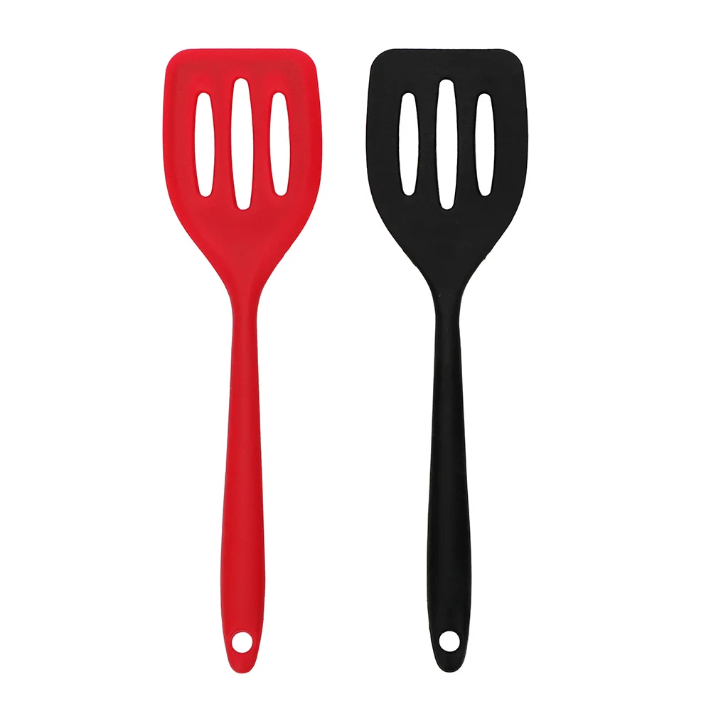 Silicone Turners Gadgets Spatula Egg Fish Frying Pan Scoop Fried Shovel Slotted Turners Kitchen Tools Cooking Utensils