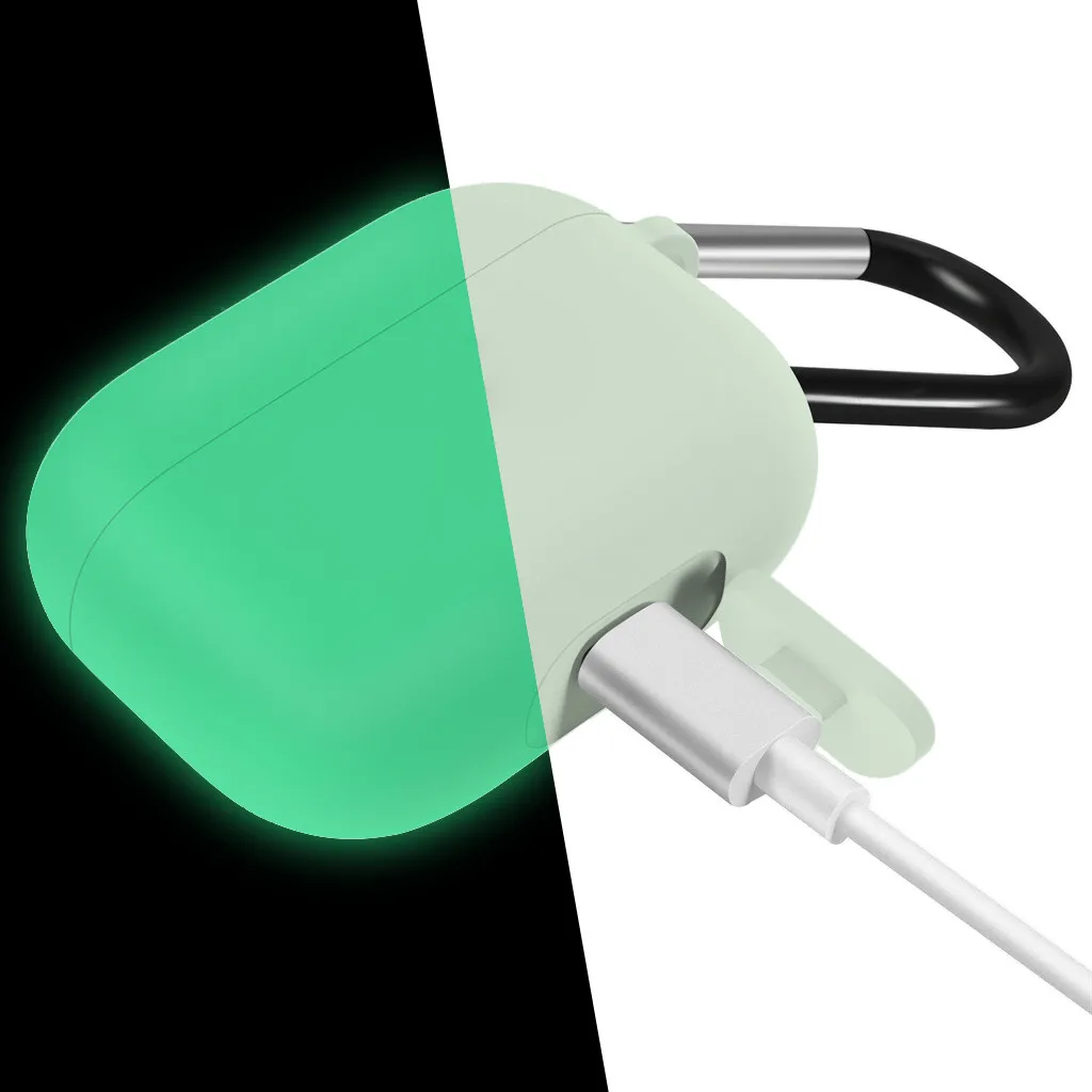 1x Air Pods Pro Чехол светящийся силиконовый защитный чехол для AirPods 2019 беспроводной