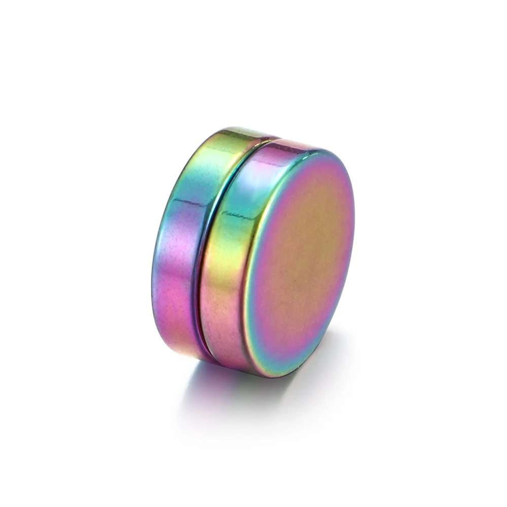 Магнитные поддельные серьги гвоздики унисекс 1 шт. без пирсинга Кристальные