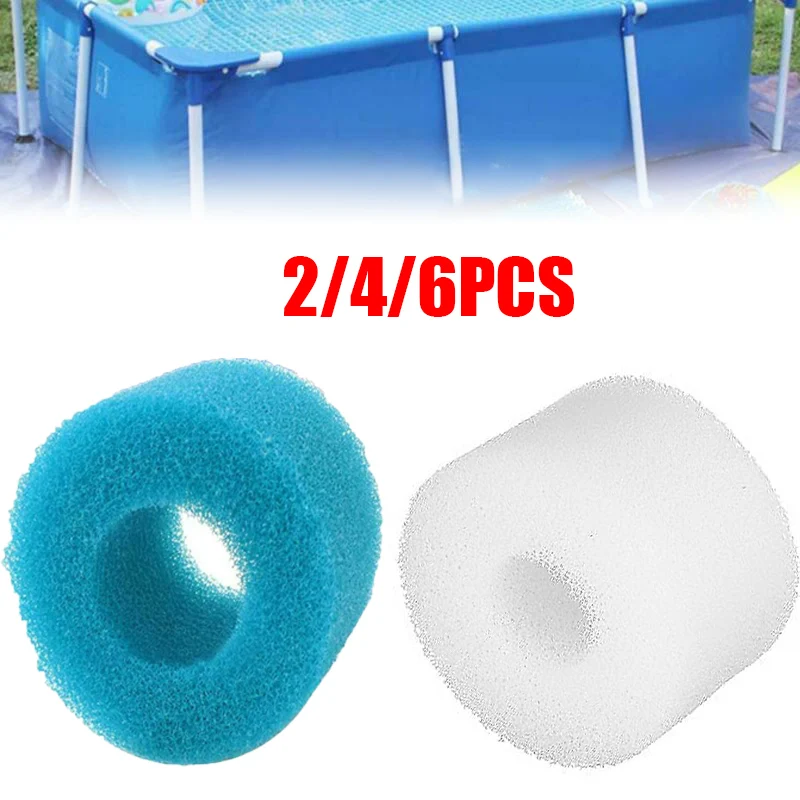 

Reusable Washable Swimming Pool Filter Foam Cartridge Cylindrical Swimming Pool Sponge Filter For Intex Pumps Swim Accessories