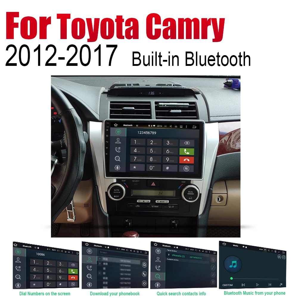 Автомобильный GPS навигатор ZaiXi Android для Toyota Camry 2012 ~ 2017 проигрыватель навигация WiFi