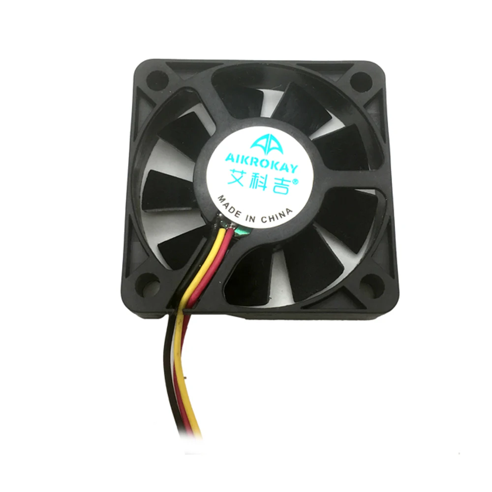 3 Pieces F5010 50mm Small Cooler Fan Computer Cooling Fan 12V Low Noise Desktop PC Case Fan 3 Pin Connector images - 6