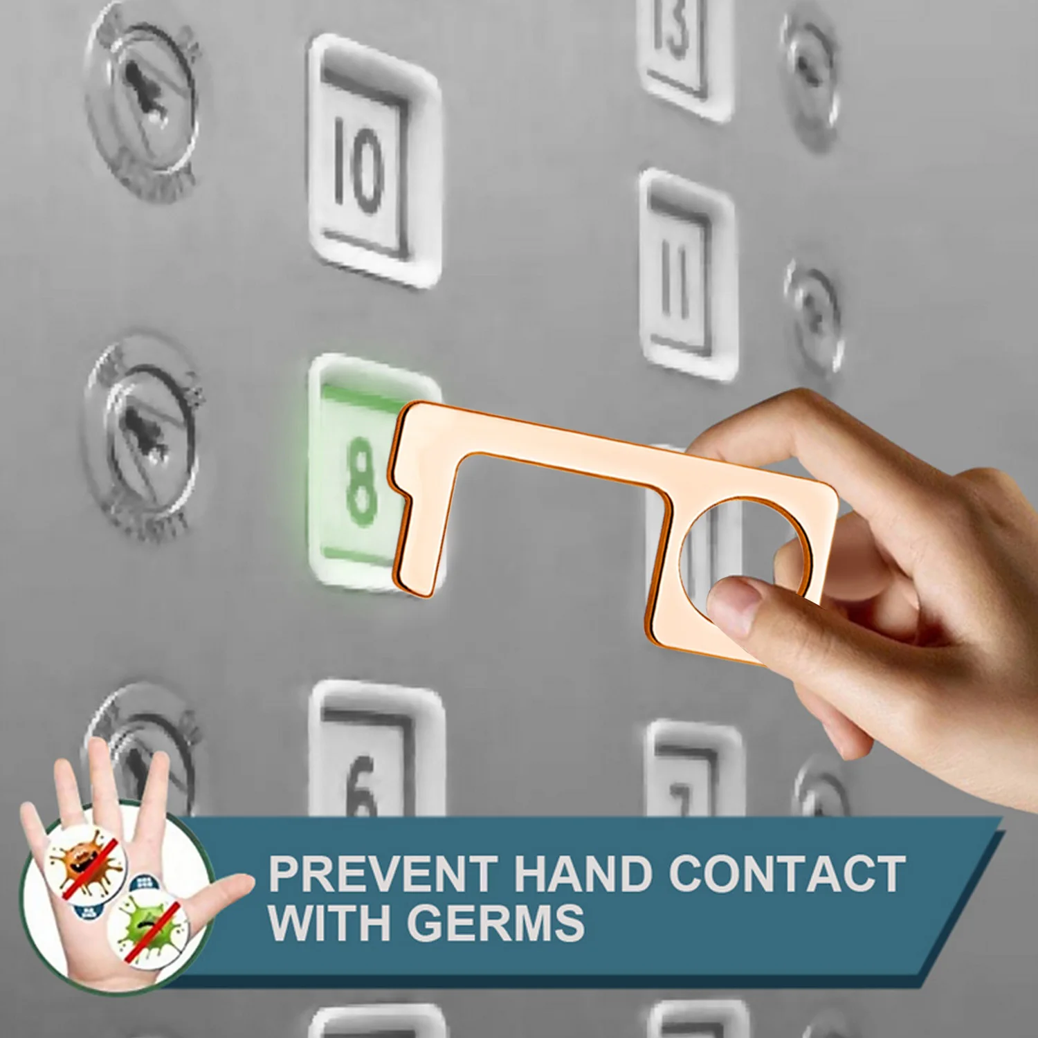 4 шт. портативный сплав Бесконтактный бесконтактный ключ безопасности