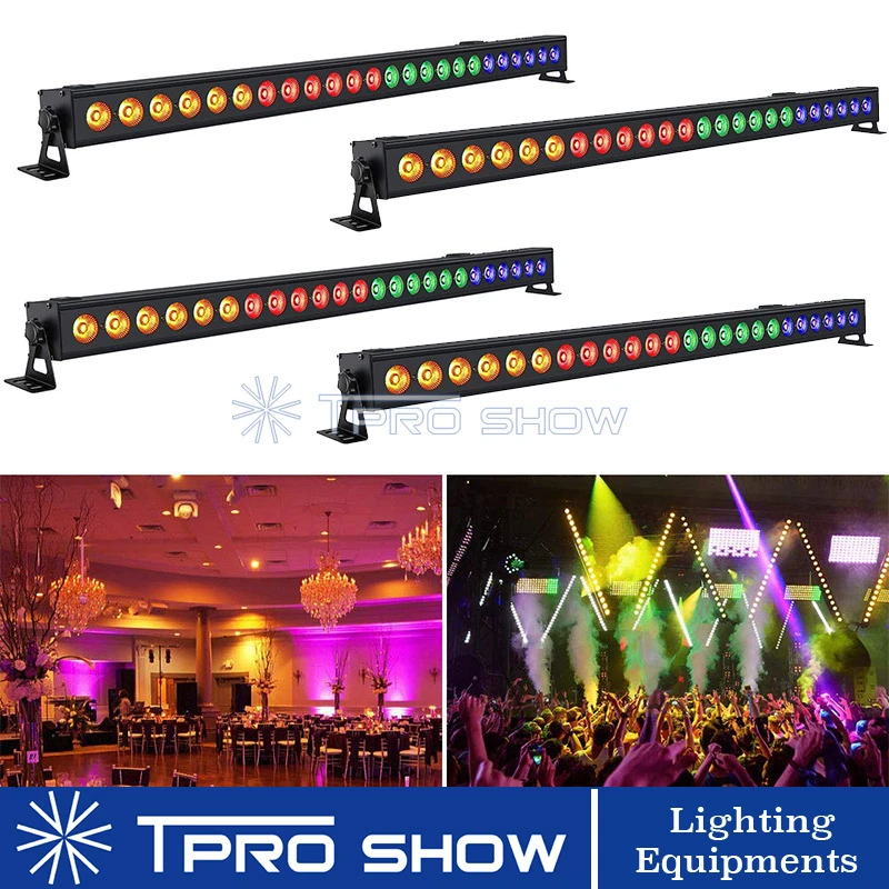 4 шт. светодиодный светильник для DJ 24x3 Вт RGB настенный сценический эффект ing цвета
