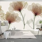 Пользовательские Настенные обои 3D Ручная роспись цветы абстрактное искусство фрески гостиная телевизор диван спальня домашний декор Papel De Parede Sala