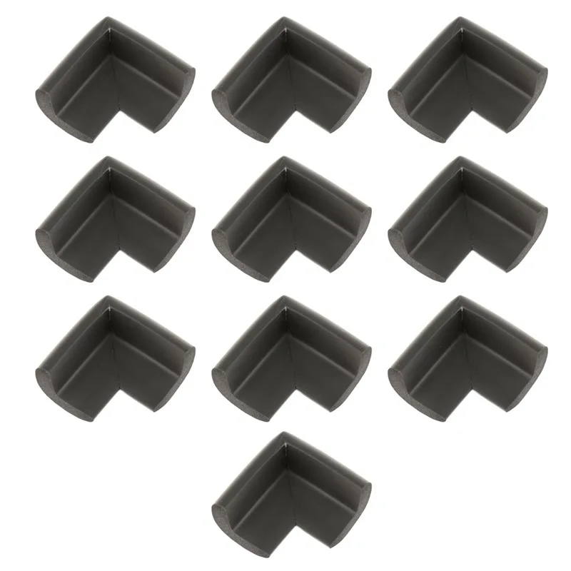 10 шт стол углы пены защитная накладка для безопасности ребенка черный|Бамперы