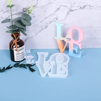 love silicone mould letters crystal resin mold diy crafts casting moldshome decoration jewelry making tool