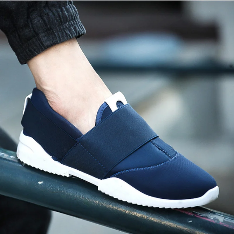 

2019 Men Sneakers Men Casual Shoes Brand Men Shoes Male Mesh Flats Plus Big Size Loafers Breathable Slip On Spring Autumn GA-83