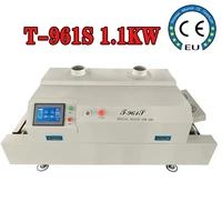 t 961s 220v 1 1kw infrared welding machine smt soldering reflow soldering machine six temperature zone