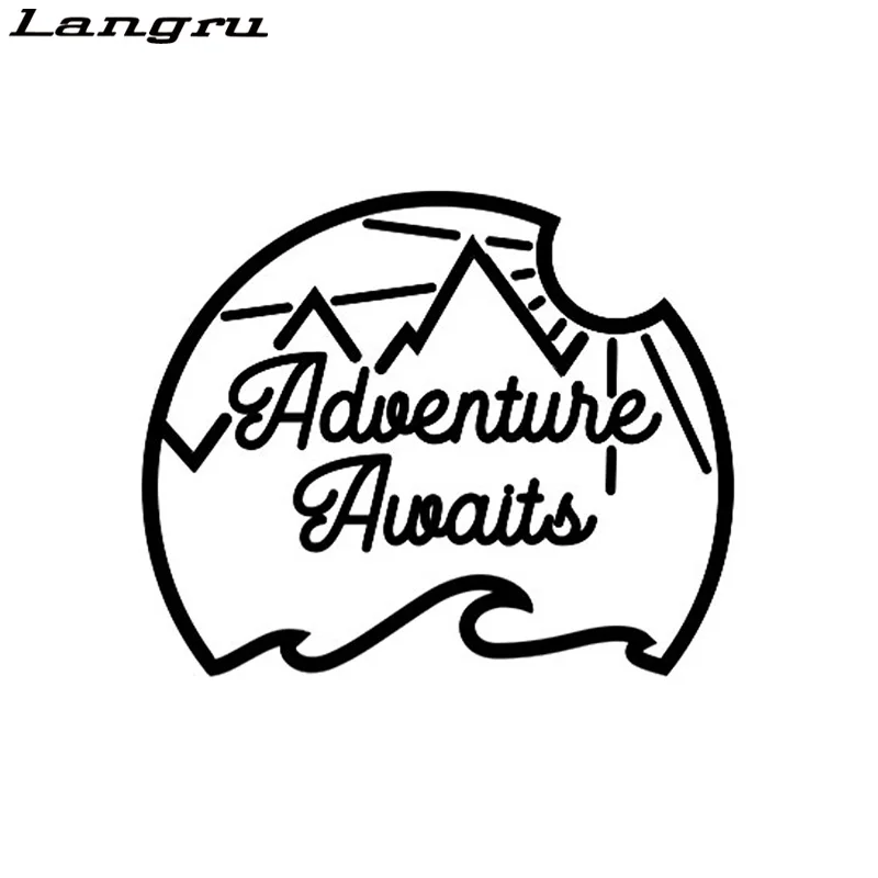Langru Delicate Adventure ожидает горы необычная Виниловая наклейка для автомобиля Наклейка