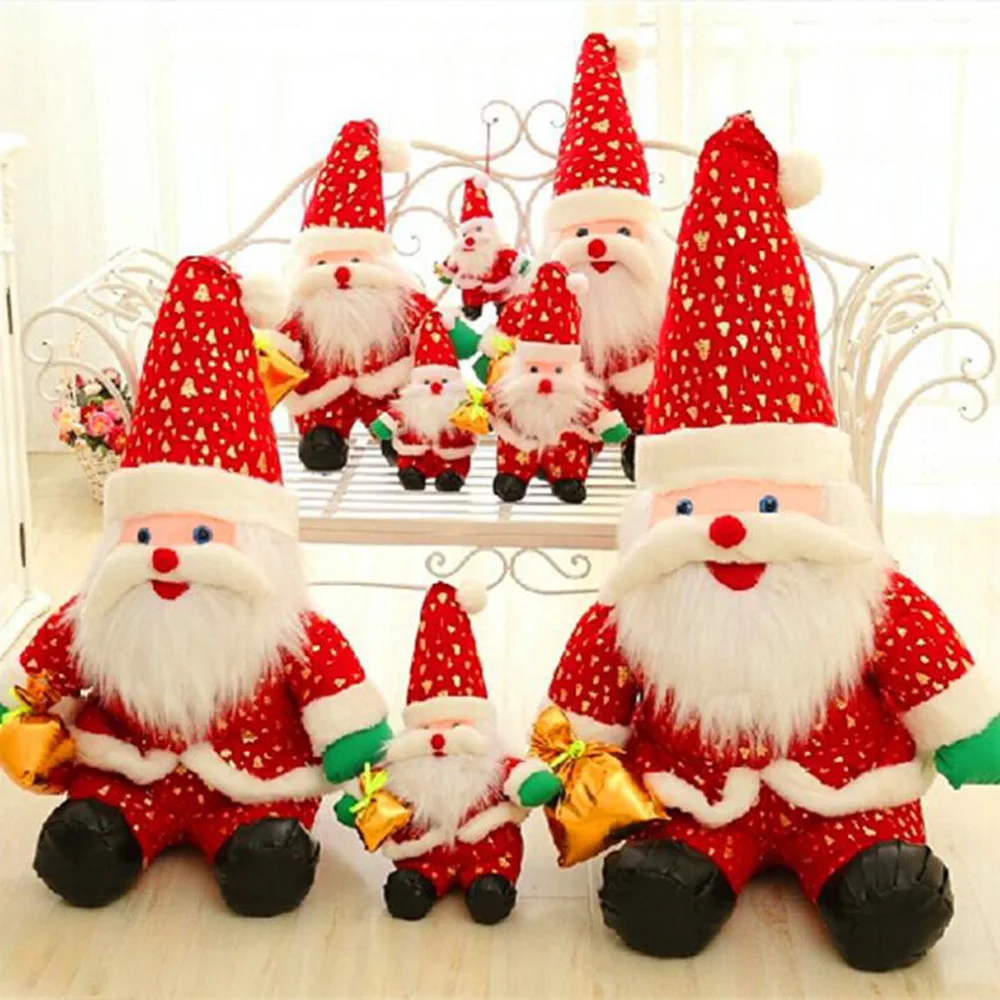 Пятно Санта детские мягкие плюшевые игрушки День рождения рождественские