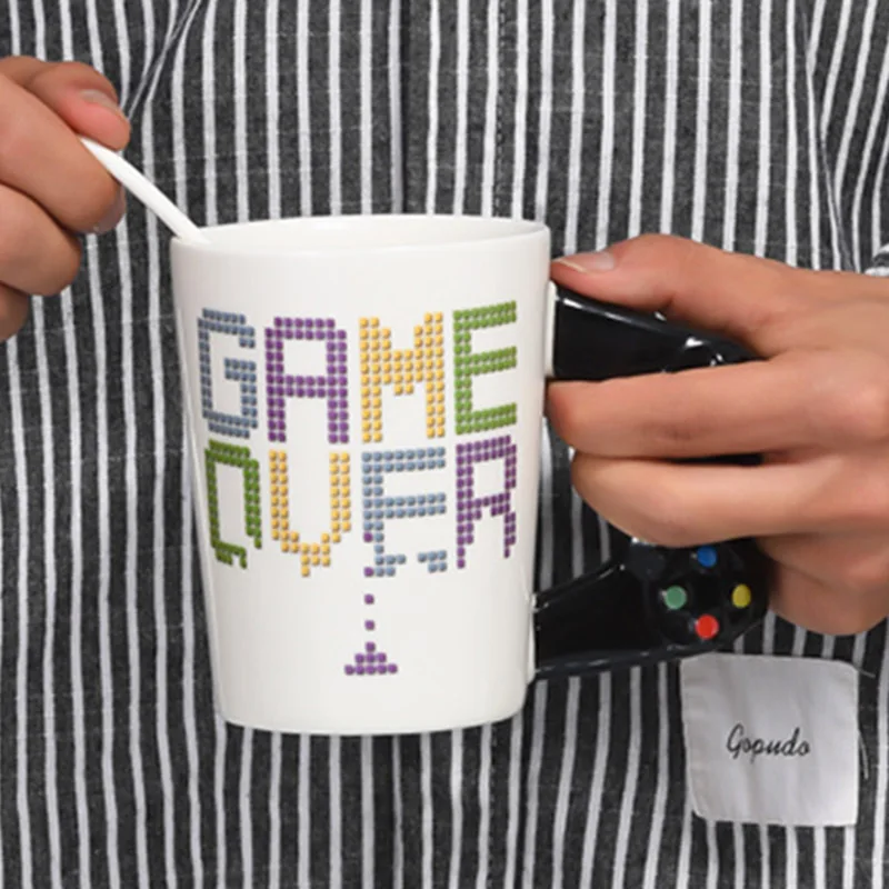Новая креативная кружка Game Over Coffee 3D игровой контроллер керамическая чашка кружки