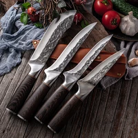 handmade forged stainless steel boning kitchen knife chef butcher cutter steak pork seafood tools with sheath