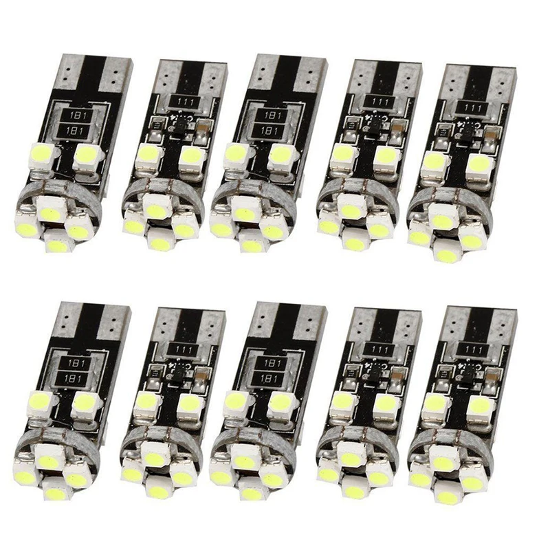 5x T10 W5W 194 168 светодиодный 3528 8 SMD 1210 светильник футболка с принтом &quotавтомобиль&quot
