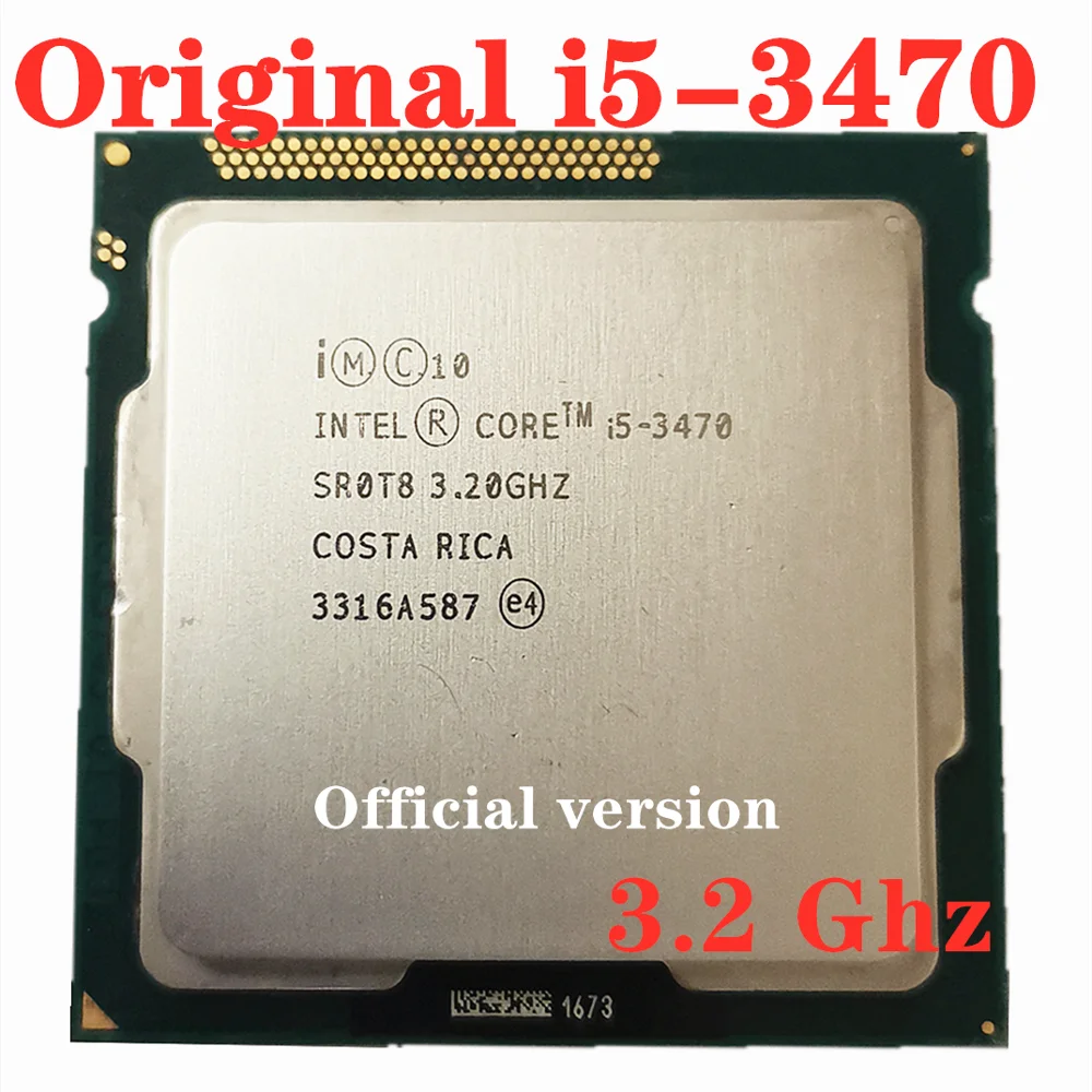Used Intel Core i5-3470 i5 3470 3.2 GHz Quad-Core CPU Processor 6M 77W LGA 1155 | Компьютеры и офис