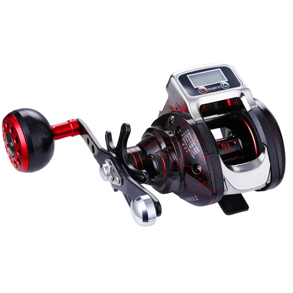 

13+1 Ball Bearing Left/Right Hand Fishing Reels Electronic Digital Display Baitcasting Wheel Line Counter 6.3:1 Sea Casting Reel