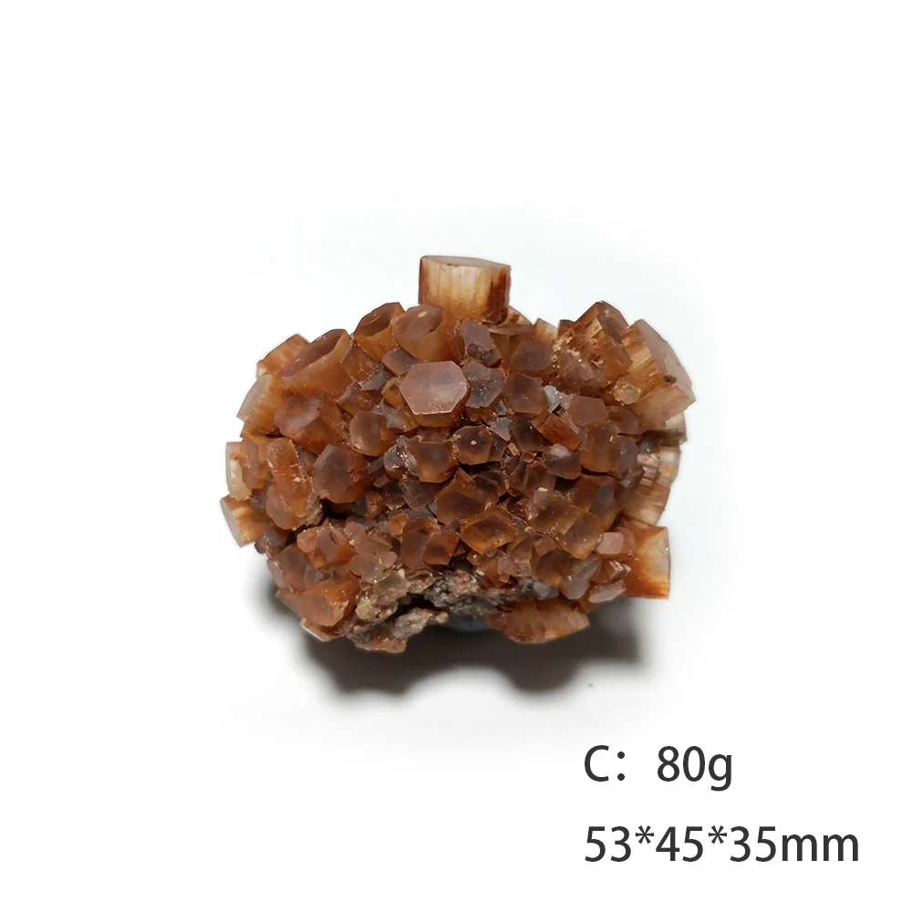 C4-4N натуральный оранжевый арагонит кварцевый кристалл минералы образец камня
