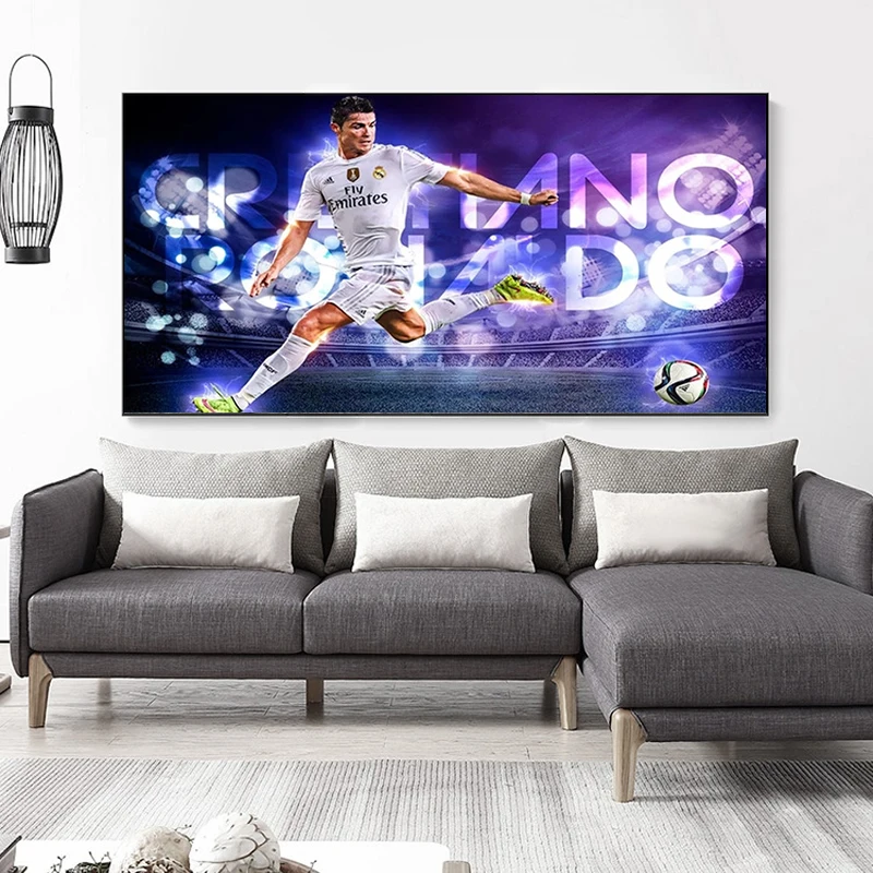 Известный футболист Криштиану Роналду настенная живопись плакаты и принты