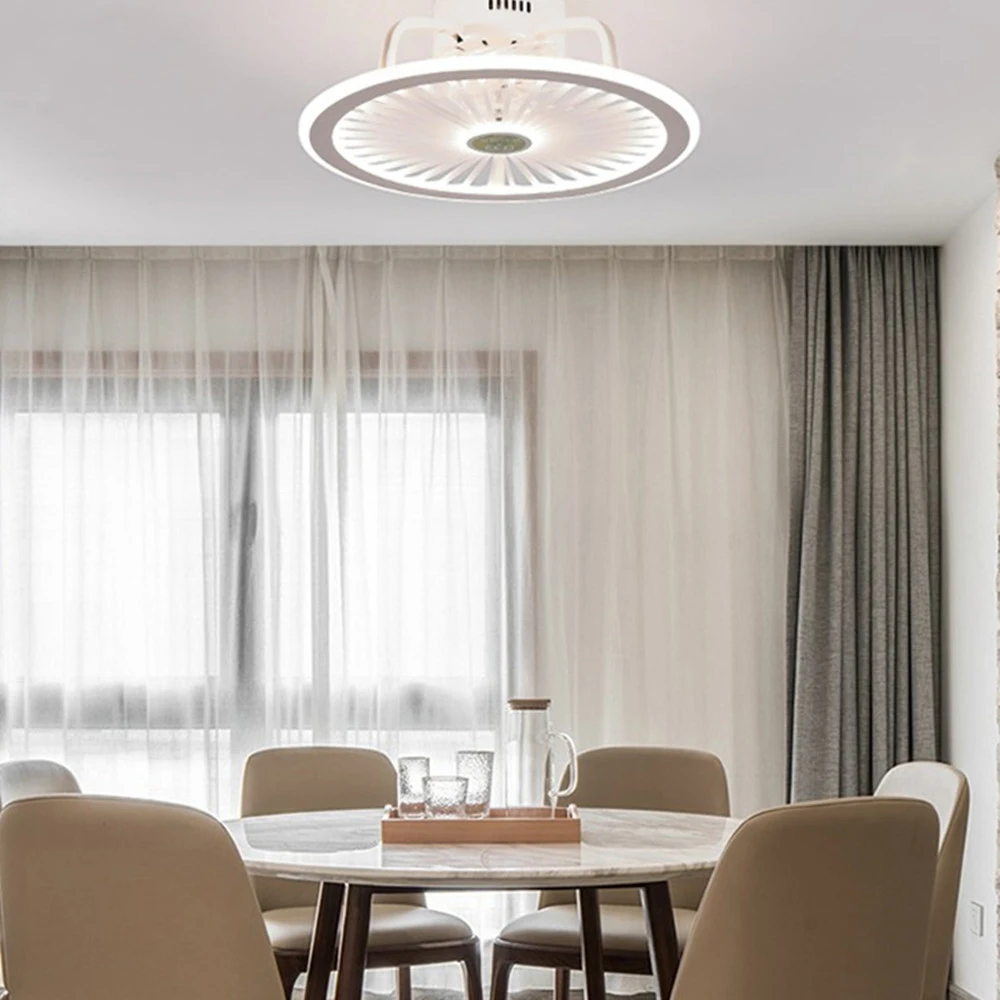 Billig Mit Fernbedienung Handy APP Control Schlafzimmer Kinderzimmer Dekoration Ultra-dünne Smart Decke Fan Lichter