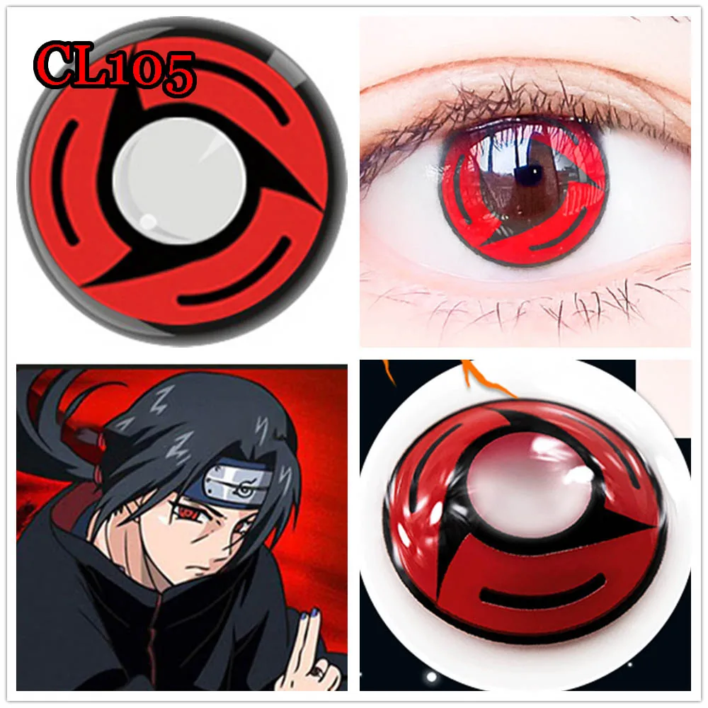 

Contact Lens For Halloween Cartoon Character Japanese Popular Animation Sharingan