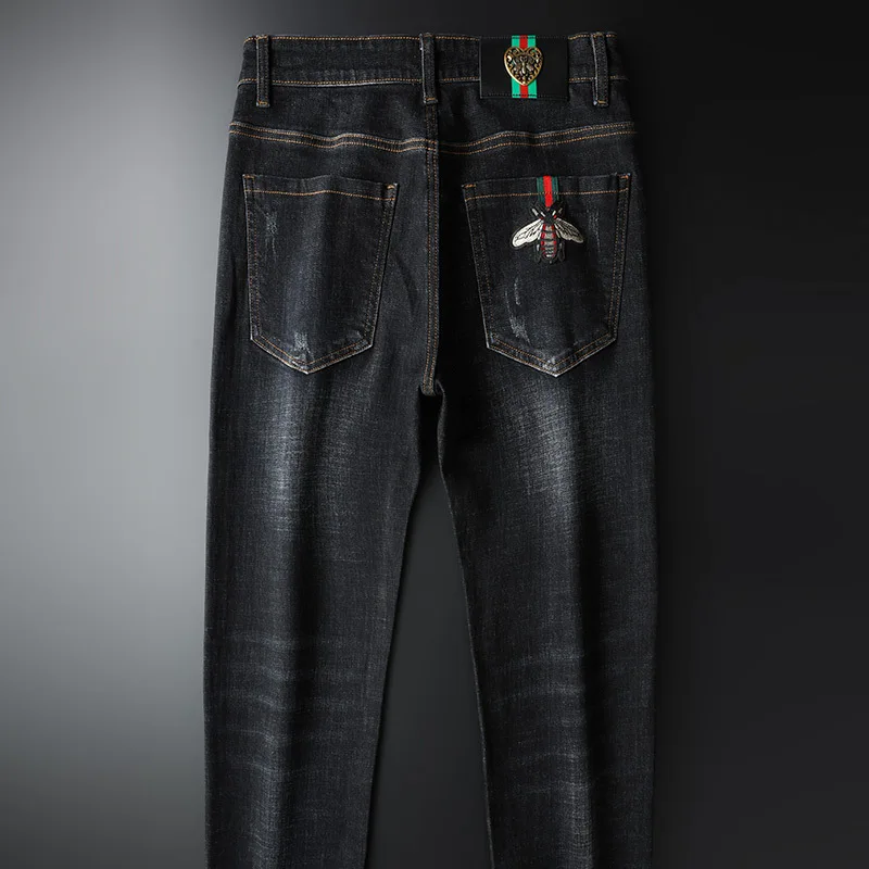 

Jeans loose fitting straight thin summer casual men's pants