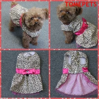 tomepets puppy cute dog tutu dress princess with leopard print for small doggie doggy skirt for summer