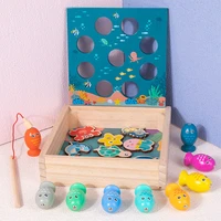 magnetic wooden fishing game toy for toddlers education toy shape sorting learning for holiday gifts preschool 2 years old kid