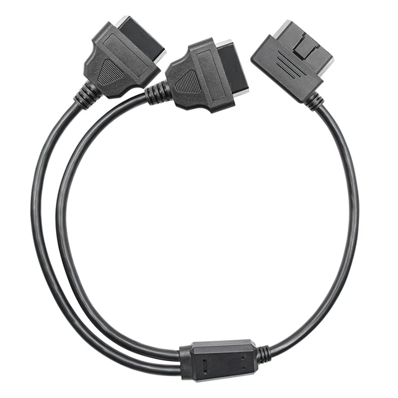 

50cm Y Style OBD 2 OBDII Adapter Splitter Cable Male to Dual Female OBD2 Diagnostic-Tool Car Connector Cable