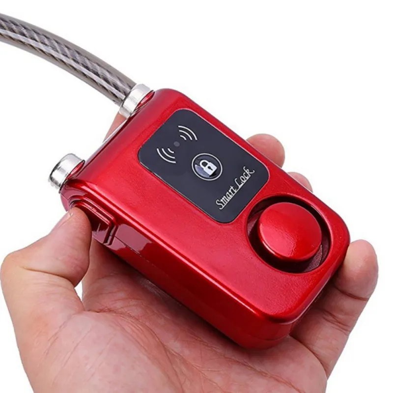 

Cycling Intelligent Phone APP Control Smart Alarm Bluetooth Lock Waterproof 110dB Alarm Bicycle Lock Anti Theft Lock Equipments