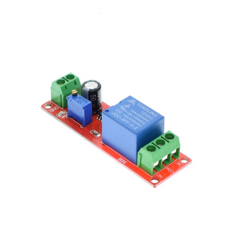 Переключатель таймера NE555 регулируемый модуль релейный с задержкой времени 5 в