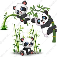 new metal cutting dies cute pandas with bamboo pattern stencils for scrapbooking christmas card birthday card stamps and dies