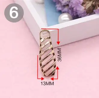 Алмазный застежка-молния золотой вытяжной бумажник металлическая подвеска