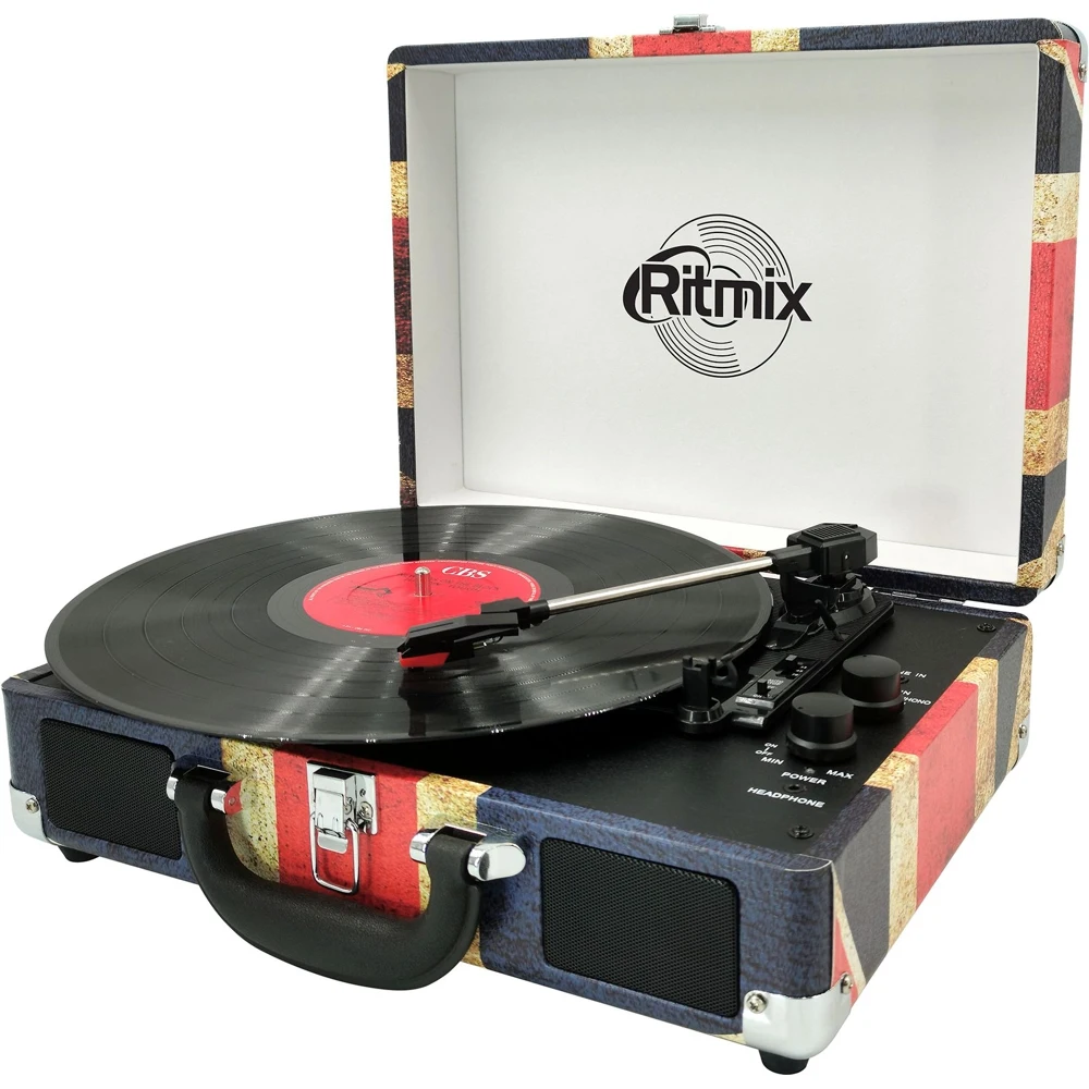 Проигрыватель винила Ritmix LP-120B частично автоматический темно-синий - купить по