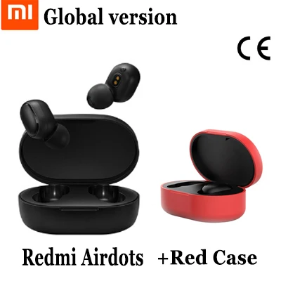 Global Version Xiaomi Redmi AirDots TWS Беспроводные Bluetooth 5,0 наушники с зарядкой 8D Bass стерео наушники с микрофоном свободные Наушники управление AI - Цвет: Global Version