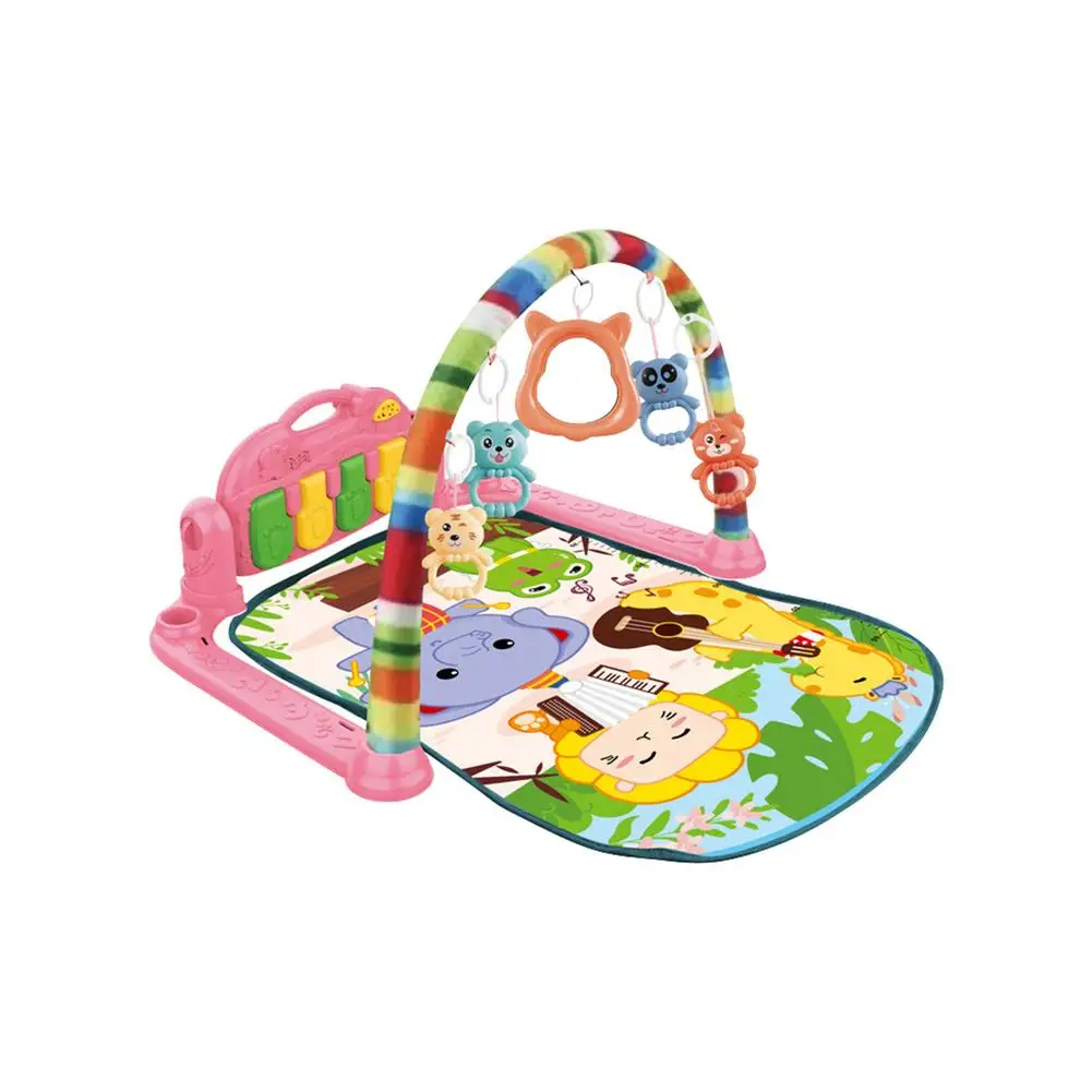 

Baby Music Fitness Frame Gym Play Mat Piano Gym Sitting Play Mat 3-6-12 Months Pedal Piano Crawling Mat Infant Toddler Acti