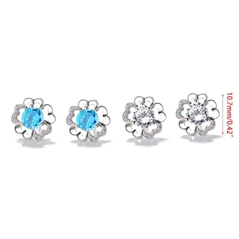 

Shiny Wedding Stud Earrings Earrings Jewelry For Women Friend Gift