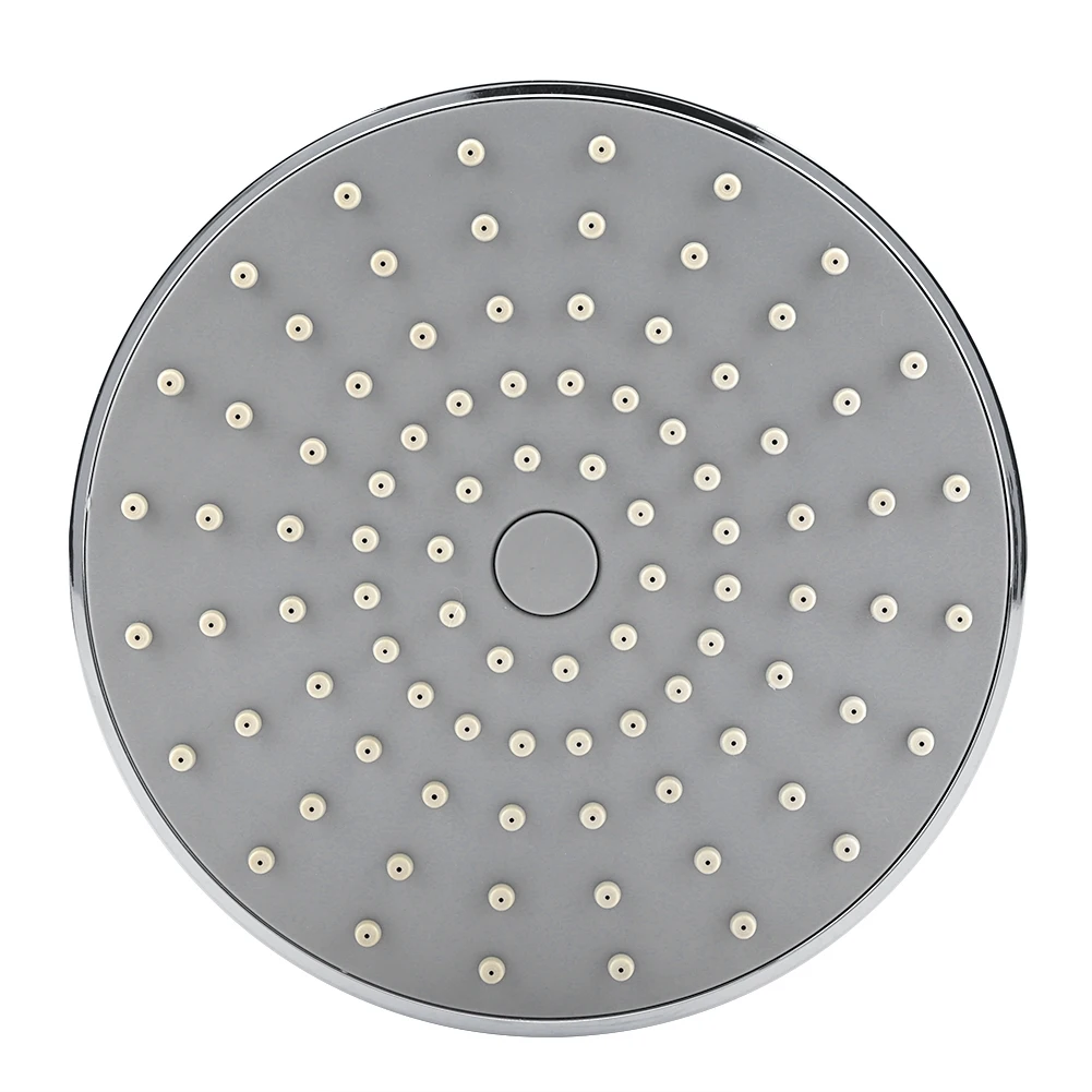 

6 Inch Round High Pressure Rainfall Shower Head Chrome Plating Water Saving Silicone Nozzles Top Sprayer Bathroom Accessories