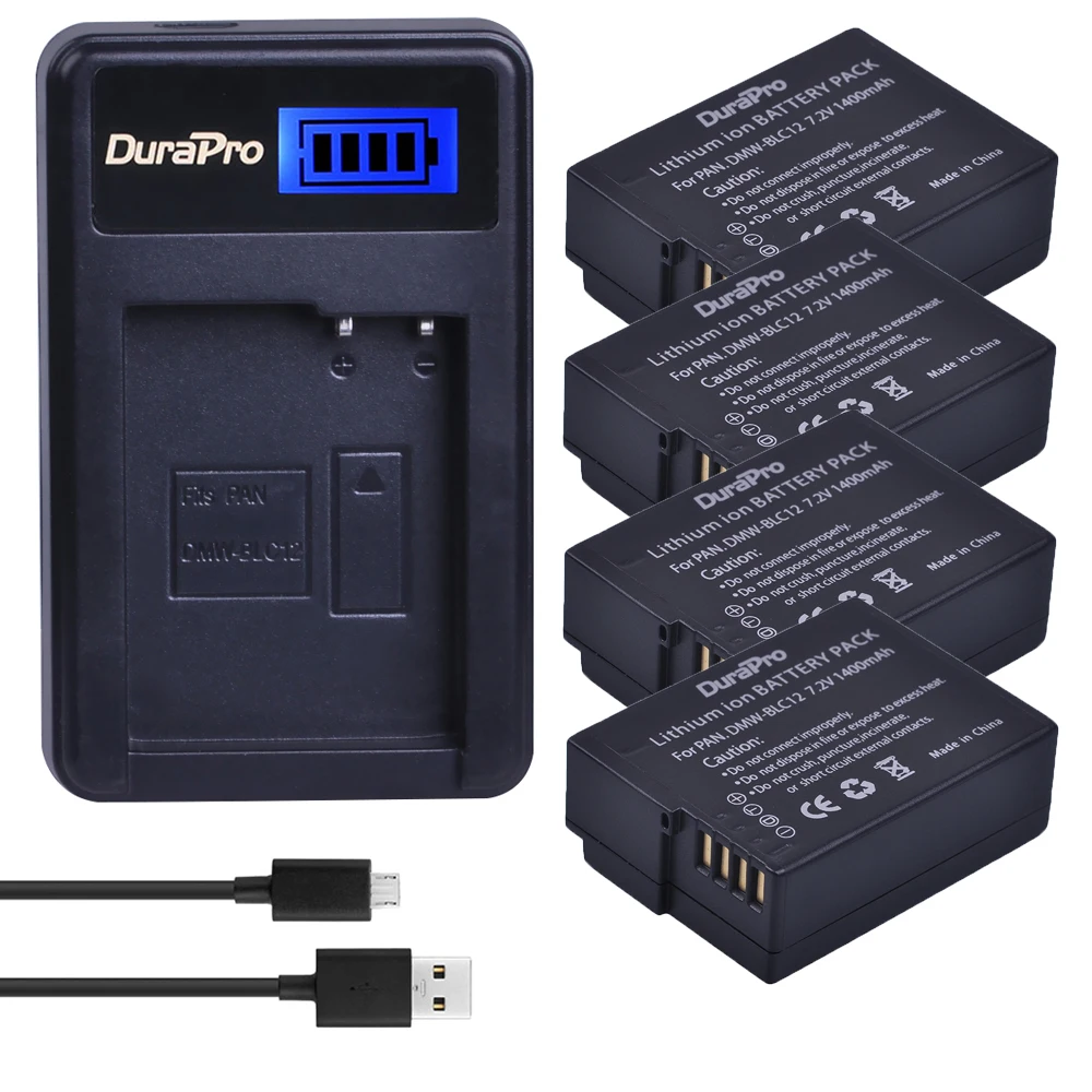 DMW BLC12 BLC12E BLC12PP аккумулятор + ЖК USB зарядное устройство для Panasonic Lumix DMC G85 FZ200 FZ1000 G5 G6 G7
