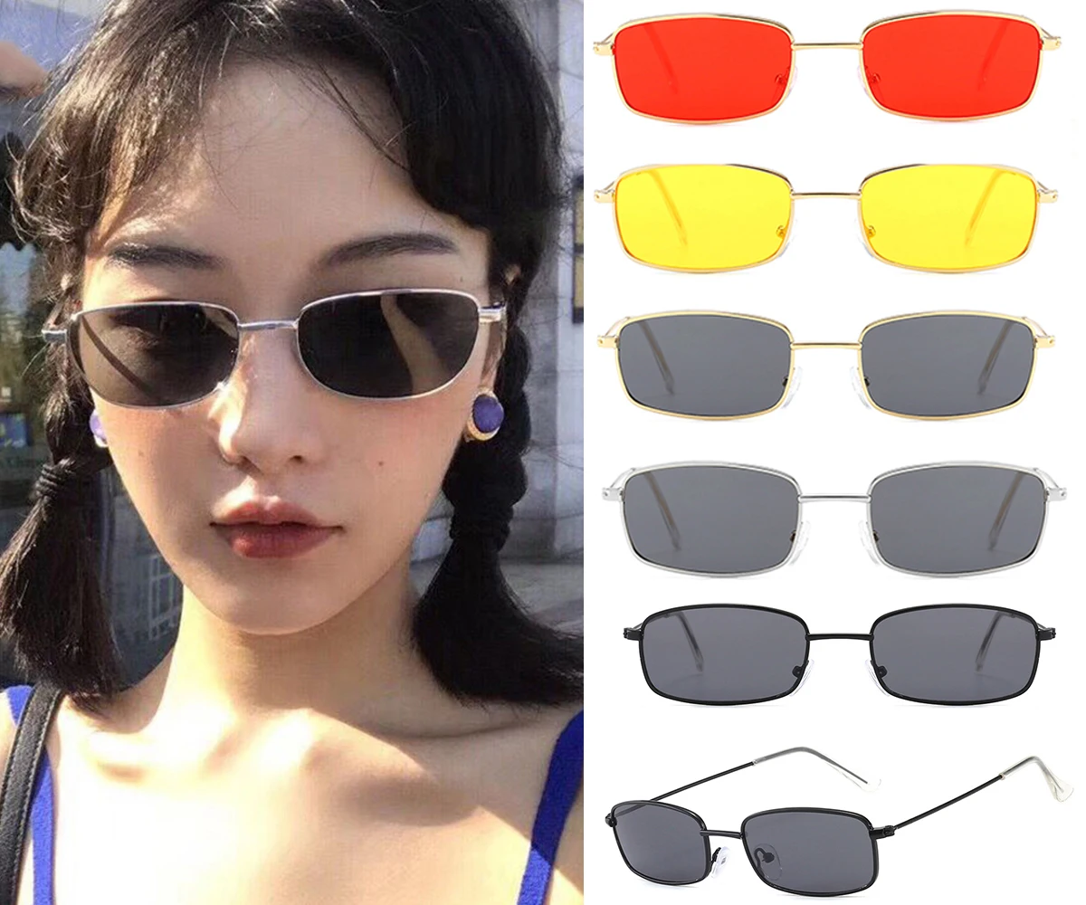 Женские солнцезащитные очки кошачий глаз с квадратным оттенком Брендовые