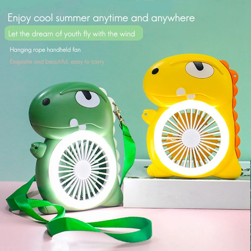 

Hanging Neck Fan,Small USB Desk Handheld Portable Personal Cooling Air Fan Night Light for Office Home Travel
