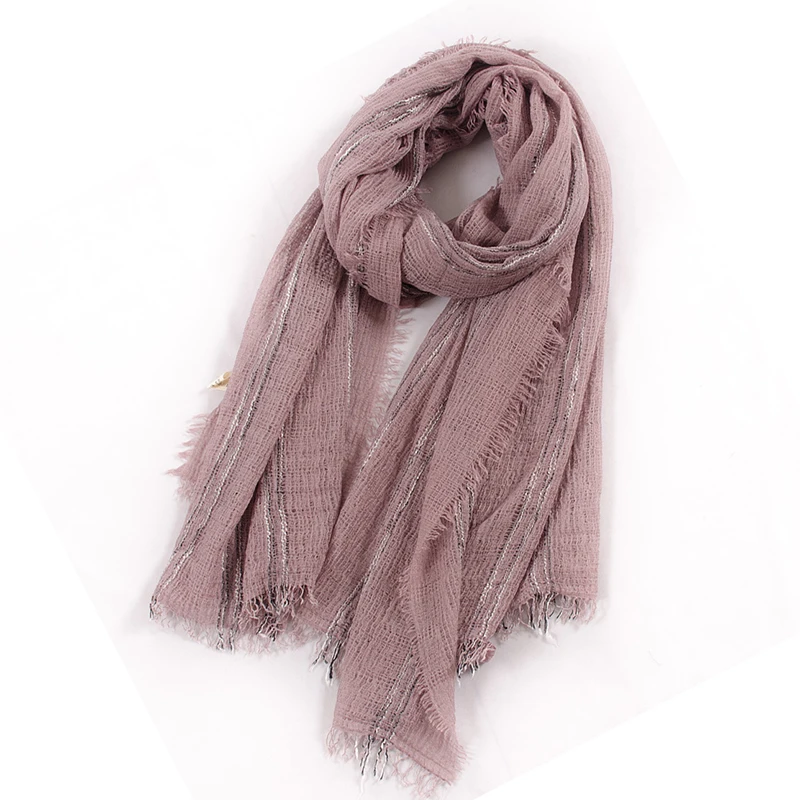 New Winter Scarf Cotton And Linen Solider Color Long women's Scarves Shawl Fashion Men 2021 Japanese Style |