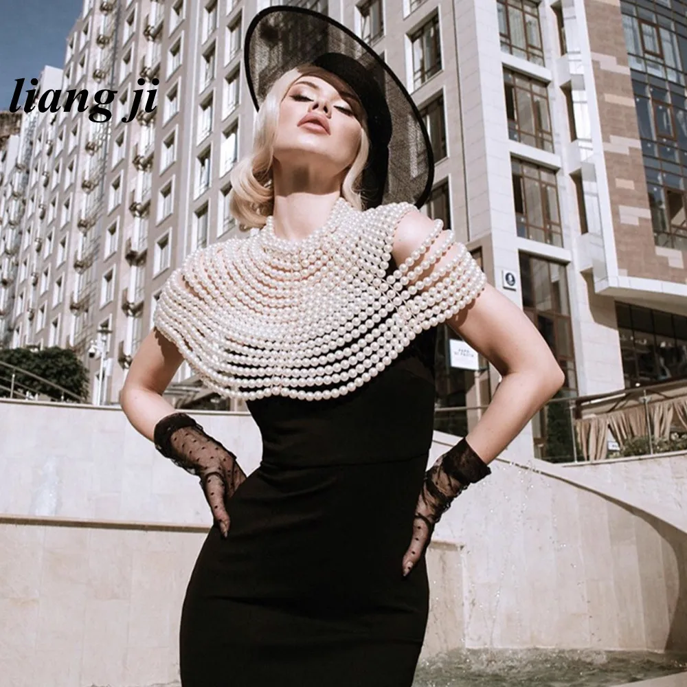 Пикантные Украшения для тела цепочка на грудь жилет с имитацией жемчуга три