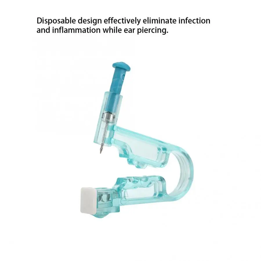 Professional Disposable Painless Anti-Allergy Ear Piercing Gun Tools With Alcohol Wipe Pads Portable Safe Hole Body | Украшения и