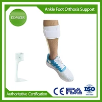 komzer foot drop orthotic brace afo splint drop foot stabilizer ankle orthosis support for walking with shoes white