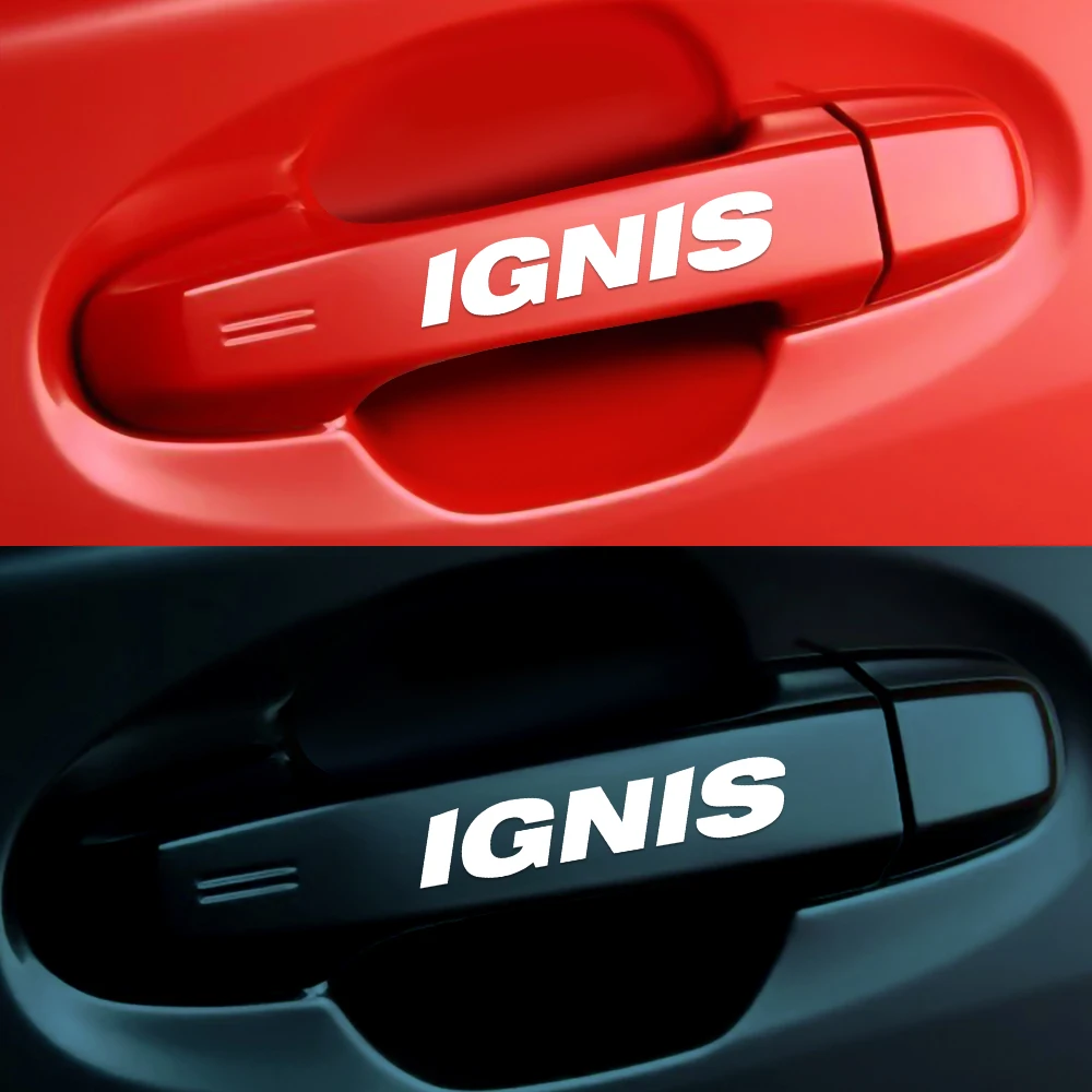 4 шт. креативные Автомобильные Наклейки На Дверные Ручки Светоотражающие