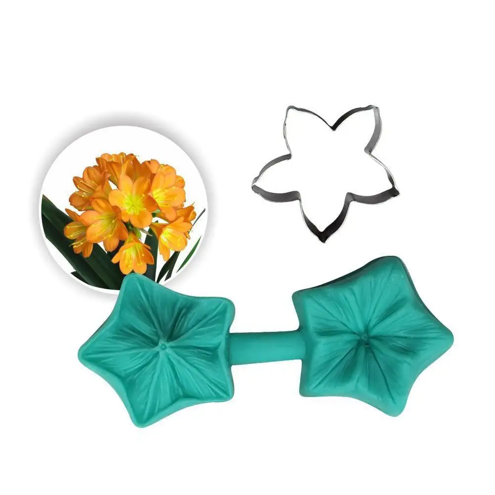 

Flower Leaf Baking Biscuit Mold Fondant Cake Decor Tools Steel Embossing Baking Mould Cookie Cutter