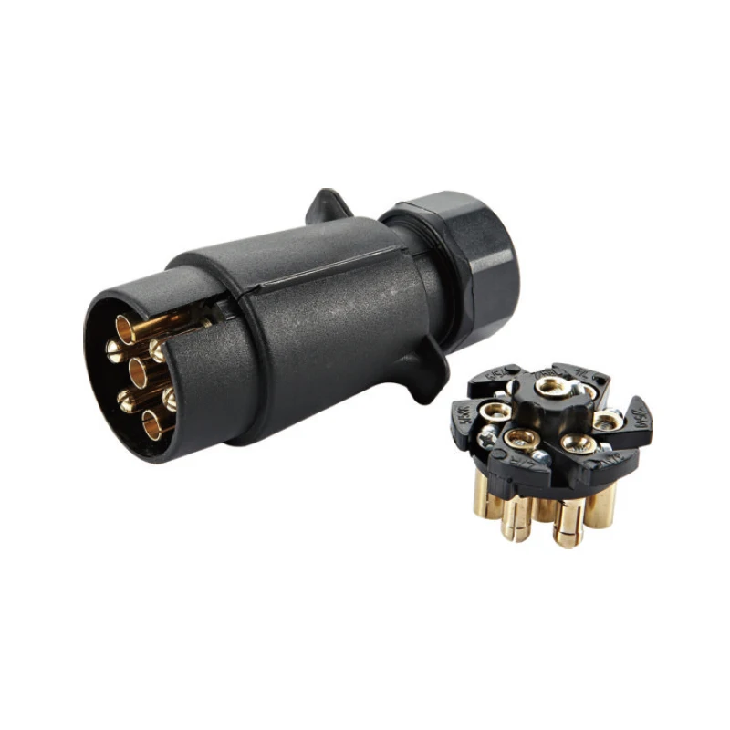 7 контактный соединитель прицепа Запчасти Пластик круглый разъем лодка автодом