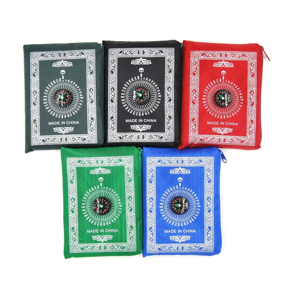 

Vintage Islam Carpet Compass Polyester Muslim Prayer Mat Prayer Rug Eid Decoration Blanket Mats