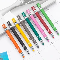 touch screen ballpoint pen wholesale press aluminum pen wholesale 11 pcs handwriting pen school accessories school supplies