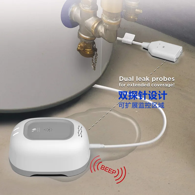 

Tuya Smart WiFi Water Leak Sensor Flood Leakage Level Alarm Overflow Detector Water Floor Sensor & Detector Smart Home Household